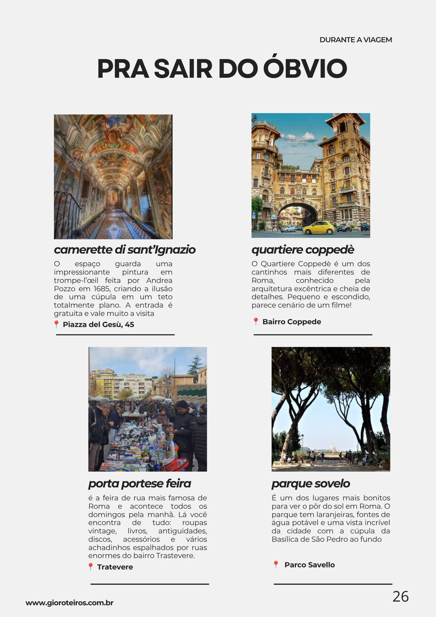 Exemplo de página - Roma